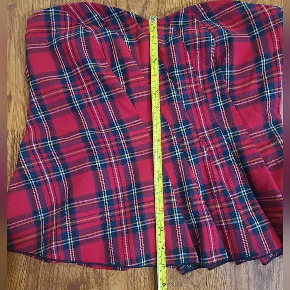 Trina Turk Strapless Plaid Top Size 8 NWT - Picture 7 of 7